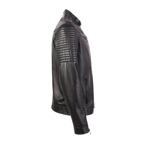 WILCON MEN'S RACING LEATHER JACKET - Picture 3 of 4